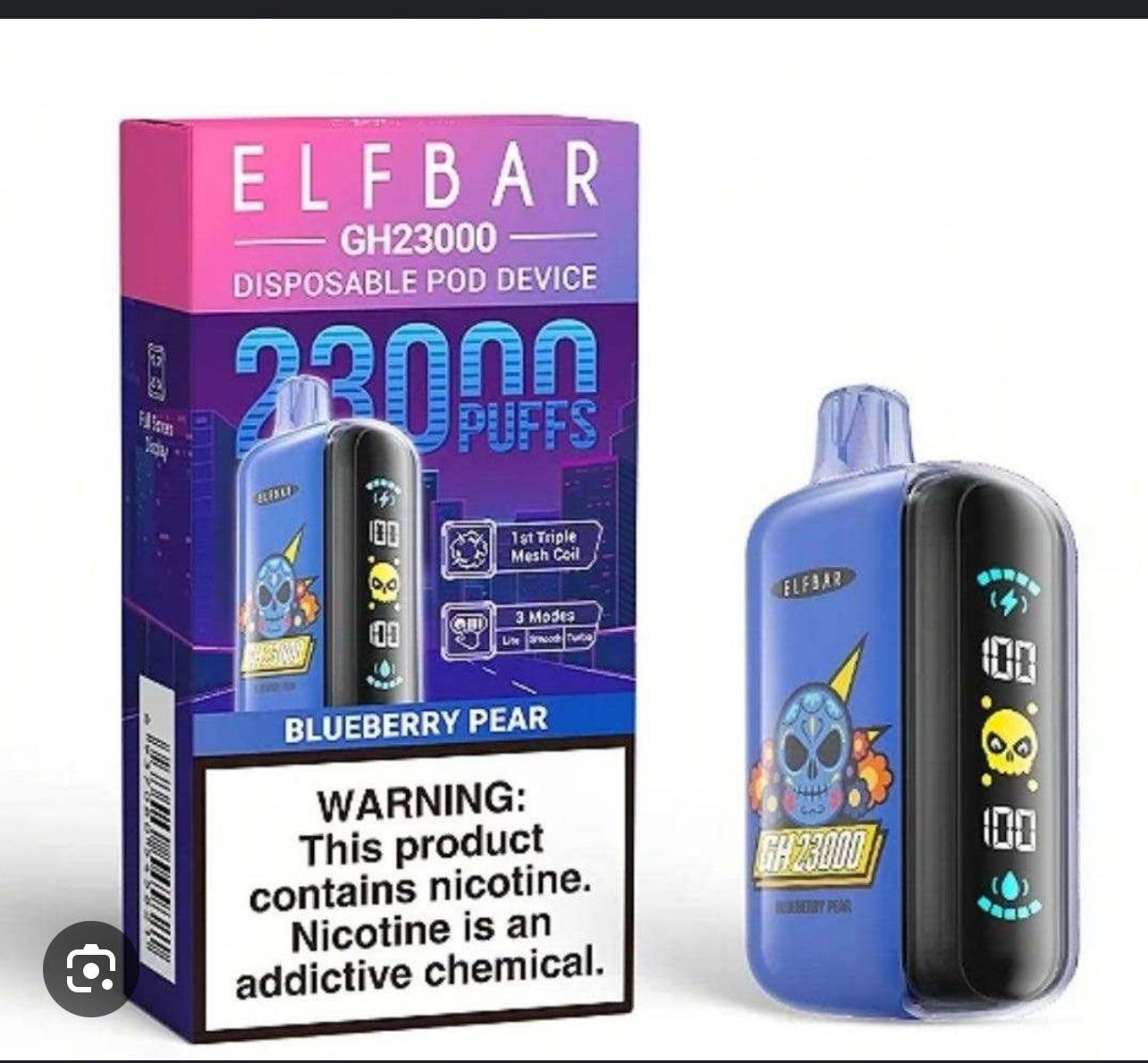 ELF BAR GH 23000 puffs -SYNTHETIC 50 (NEW!!)