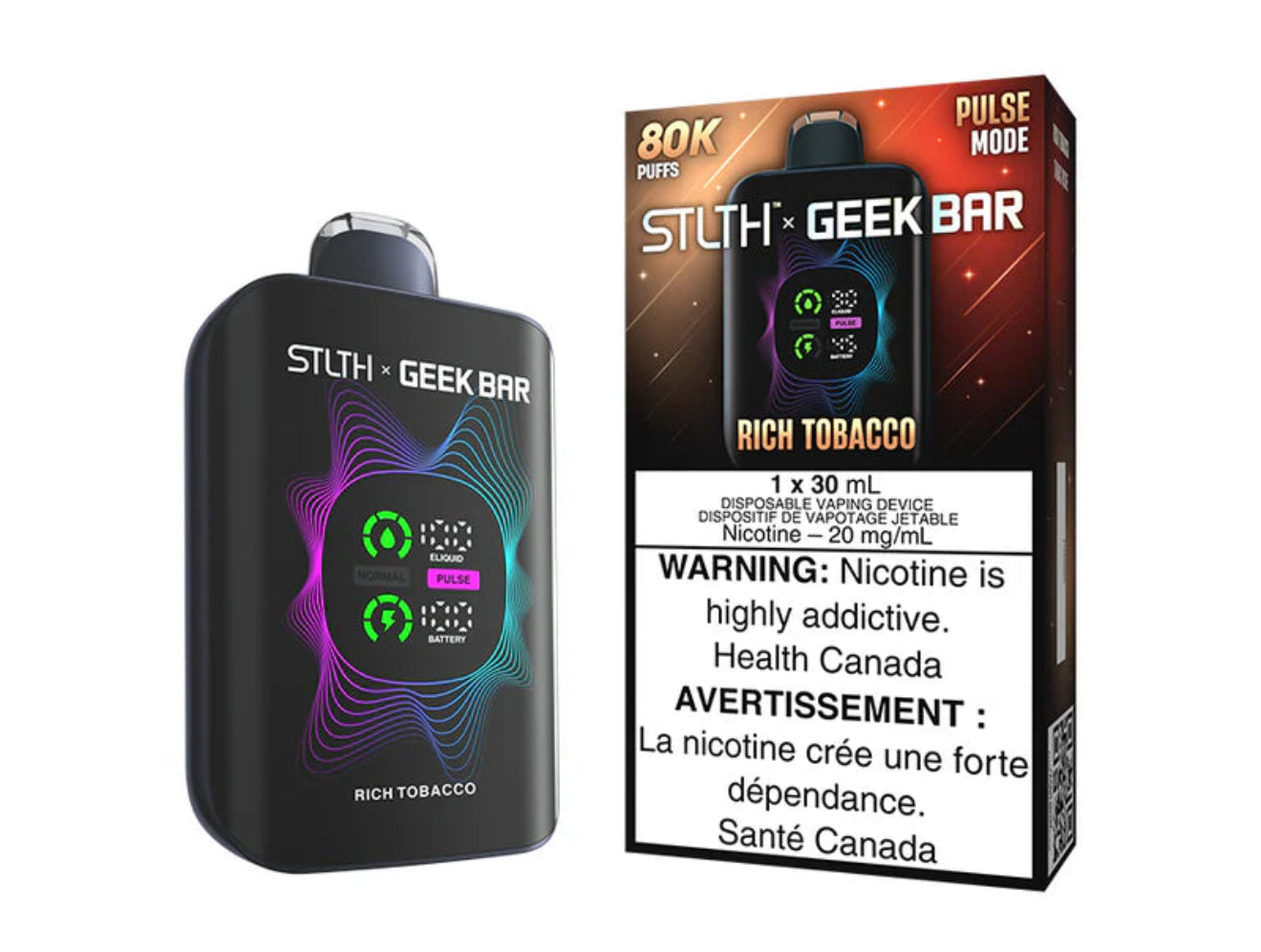 STLTH X GEEK BAR 80K - PUFFS, NEW!!!!