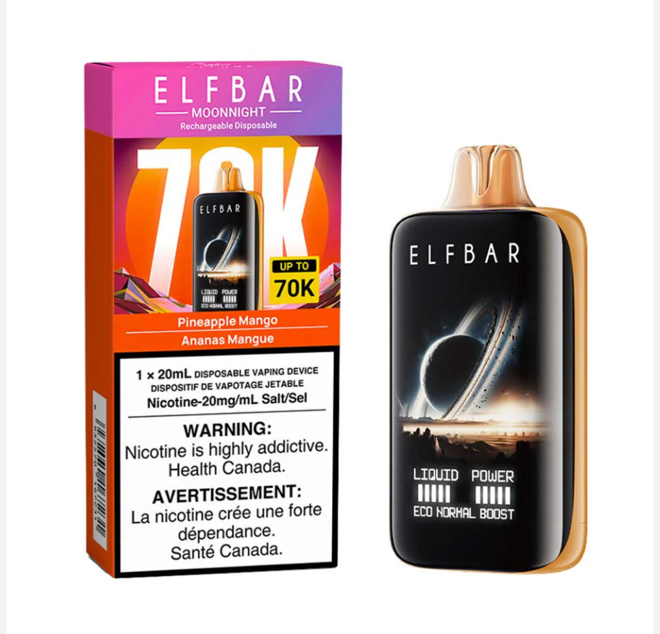 ELF BAR MOONNIGHT 70K - disposable vape