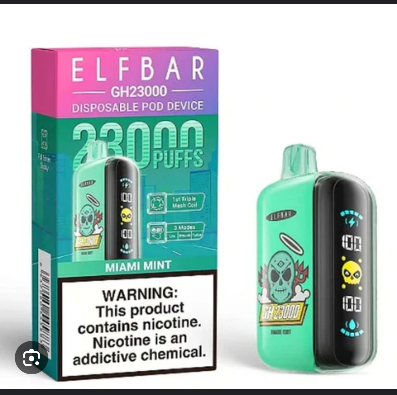 ELF BAR GH 23000 puffs -SYNTHETIC 50 (NEW!!)