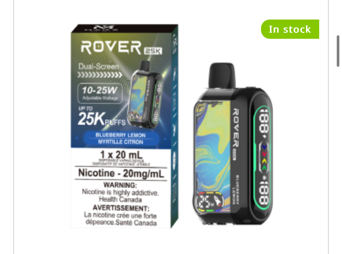 MARZ ROVER 25K PUFF REGULAR AND S50 SYNTHETIC DISPOSABLE VAPE 20ML(SPECIAL PRICE!!!)
