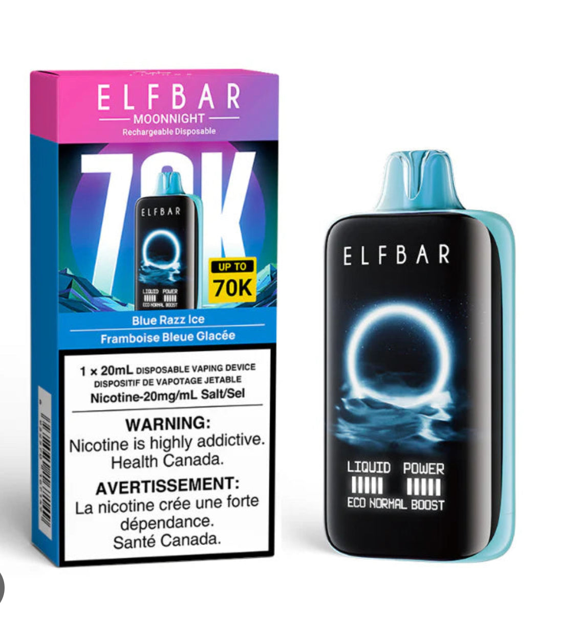 ELF BAR MOONNIGHT 70K - disposable vape