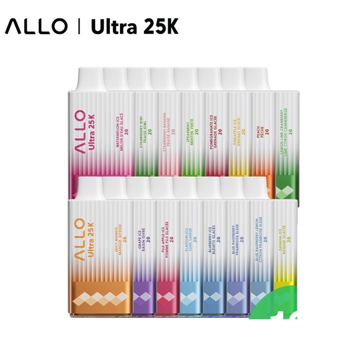 Allo Ultra 25K Puffs Disposable Vape - 15 Flavours