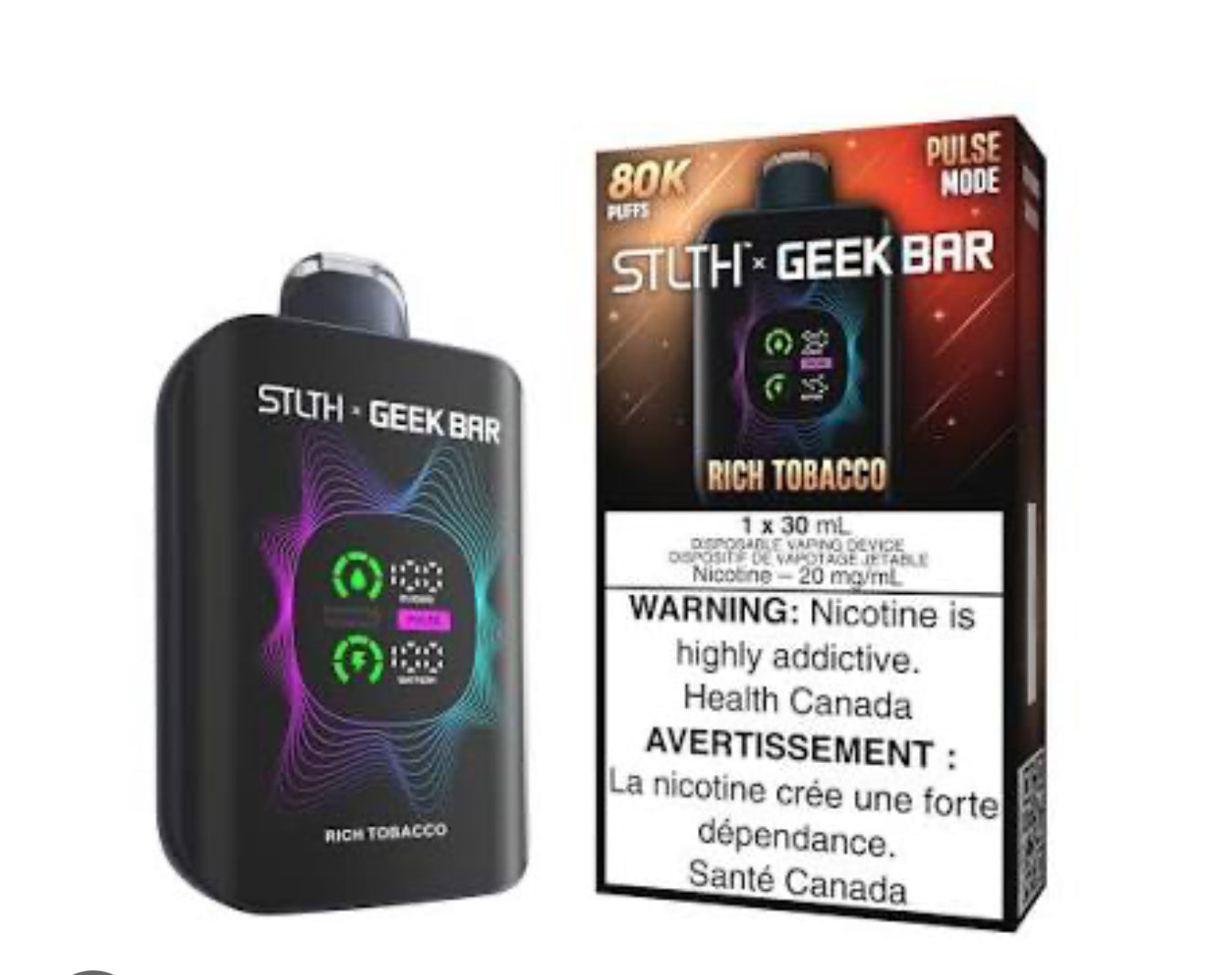STLTH X GEEK BAR 80K - PUFFS, NEW!!!!