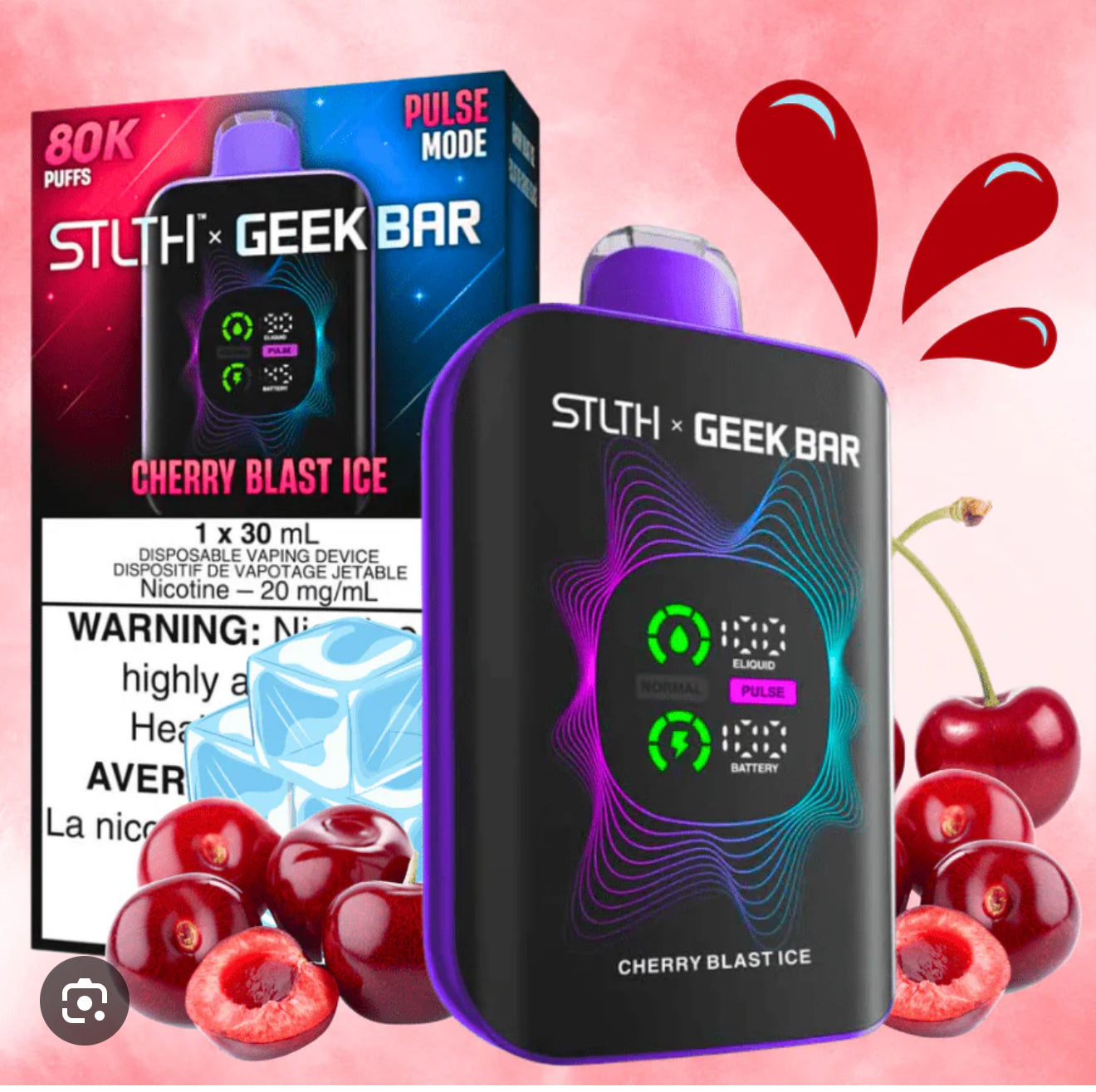 STLTH X GEEK BAR 80K - PUFFS, NEW!!!!