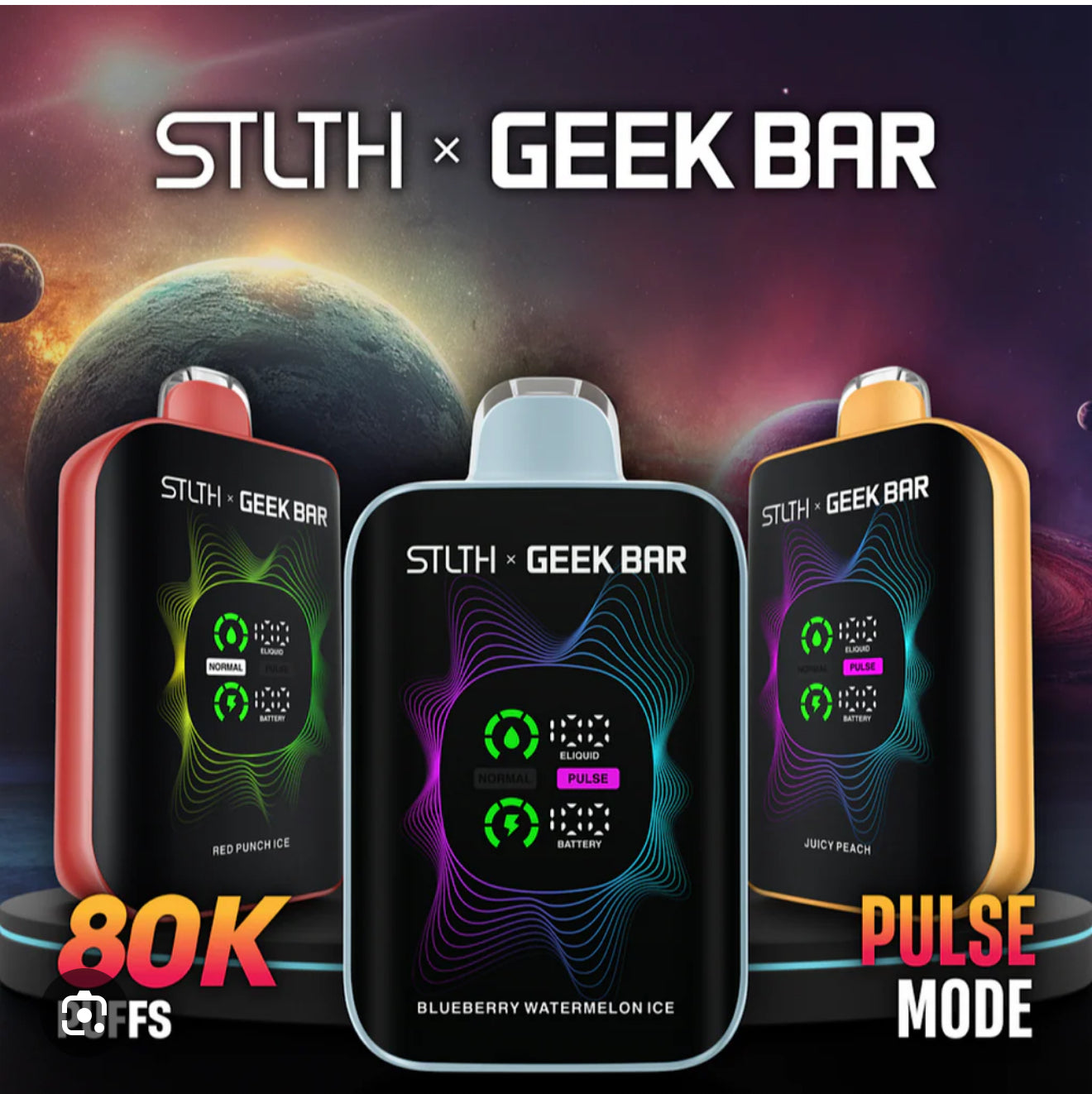 STLTH X GEEK BAR 80K - PUFFS, NEW!!!!