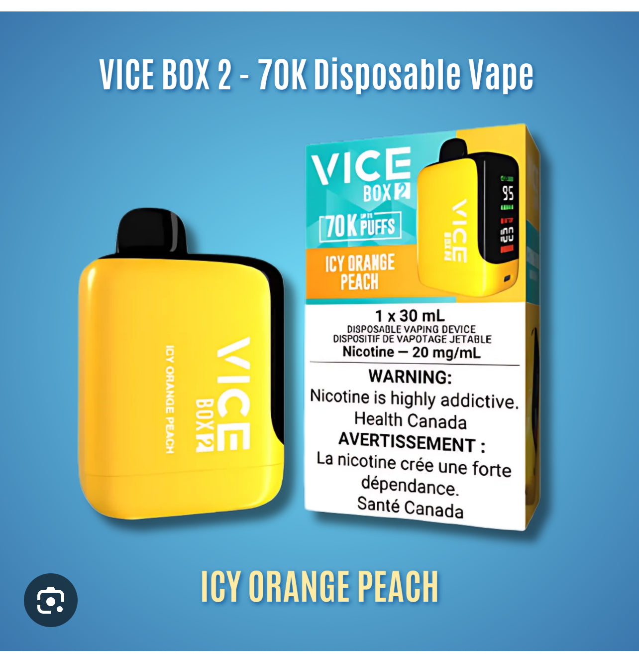 VICE BOX 2 - 70 K - Disposable vape -