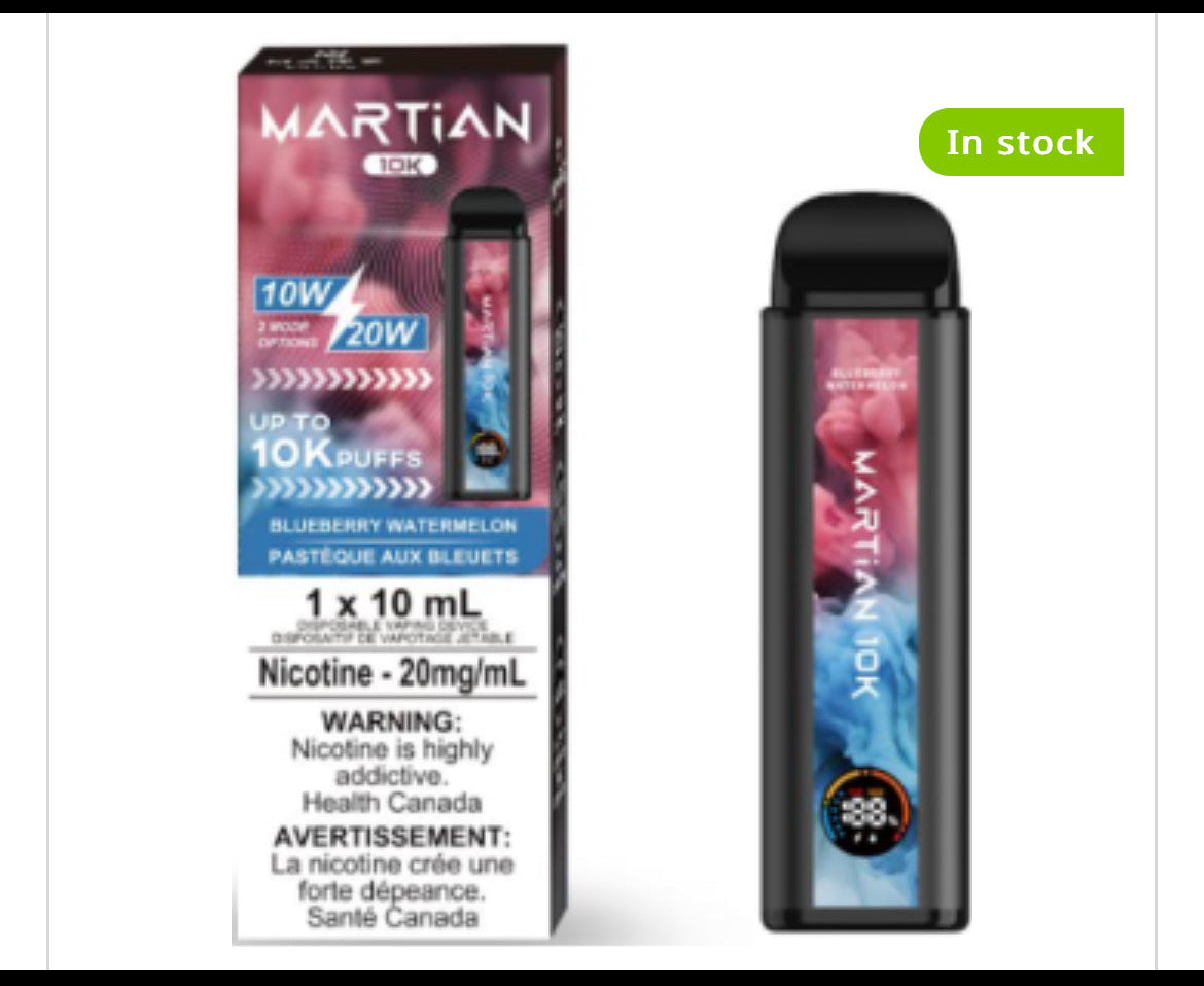 MRTIAN DISPOSABLE VAPE 10000 PUFFS - NEW!!!!