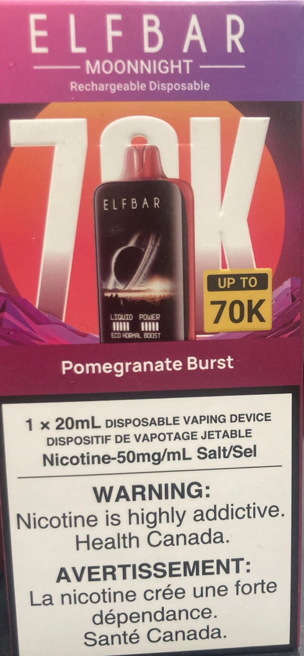 ***ELF BAR GH 70000 puffs*** 50mg/ml