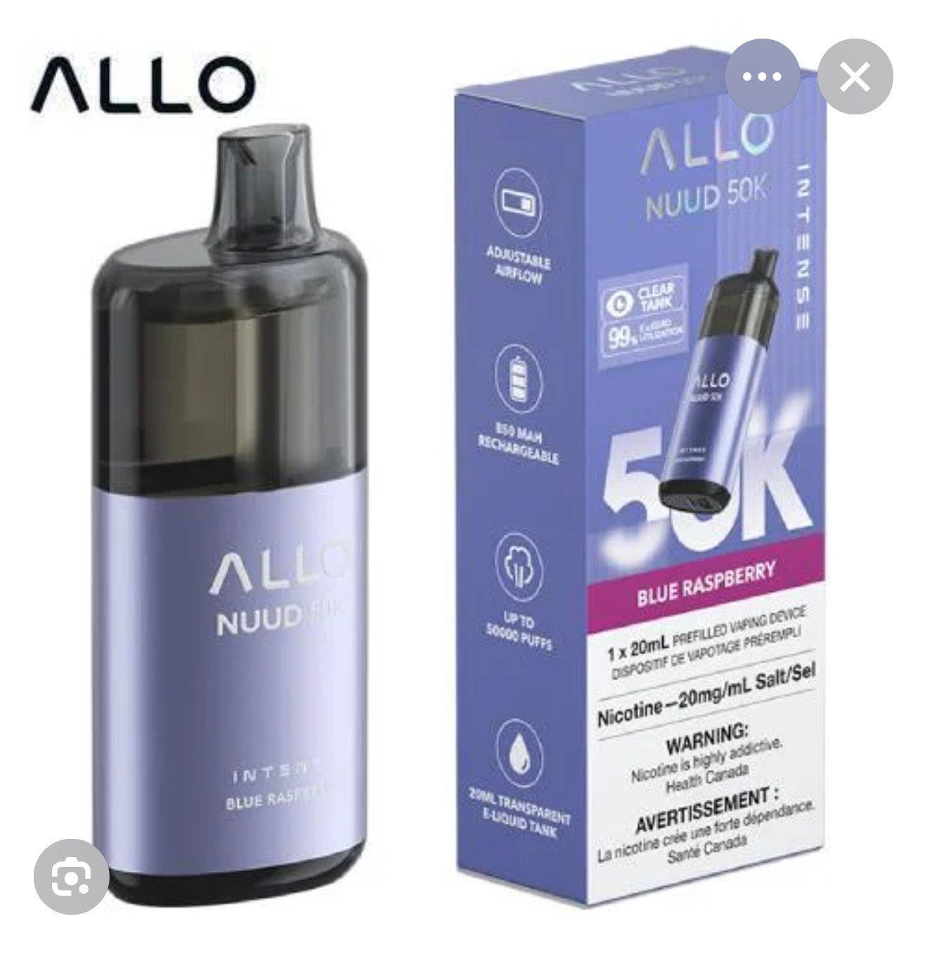 ALLO NUUD 50K - DISPOSABLE VAPE NEW!!!