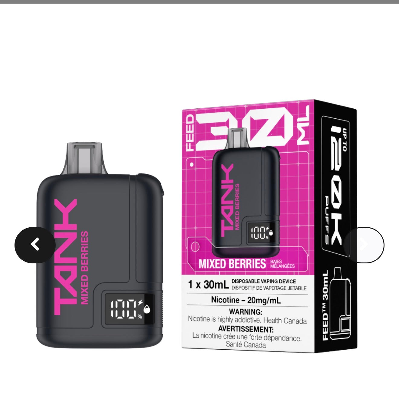 FEED Tank 120K Disposable Vape