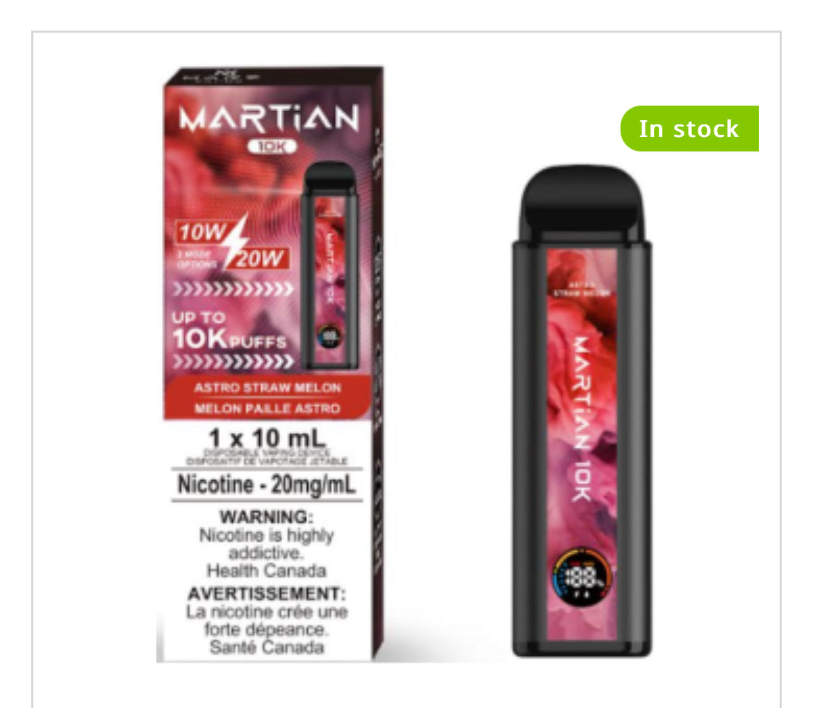 MRTIAN DISPOSABLE VAPE 10000 PUFFS - NEW!!!!