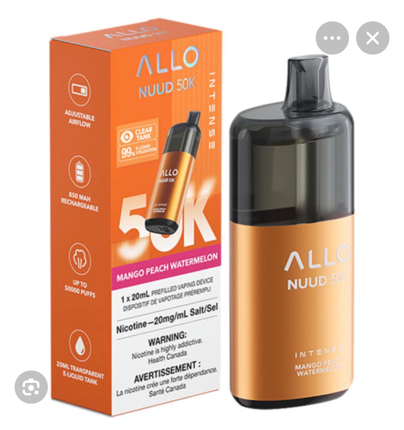 ALLO NUUD 50K - DISPOSABLE VAPE NEW!!!