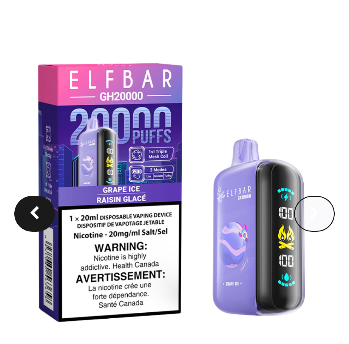 ELF BAR GH 20000 puffs (NEW!!)