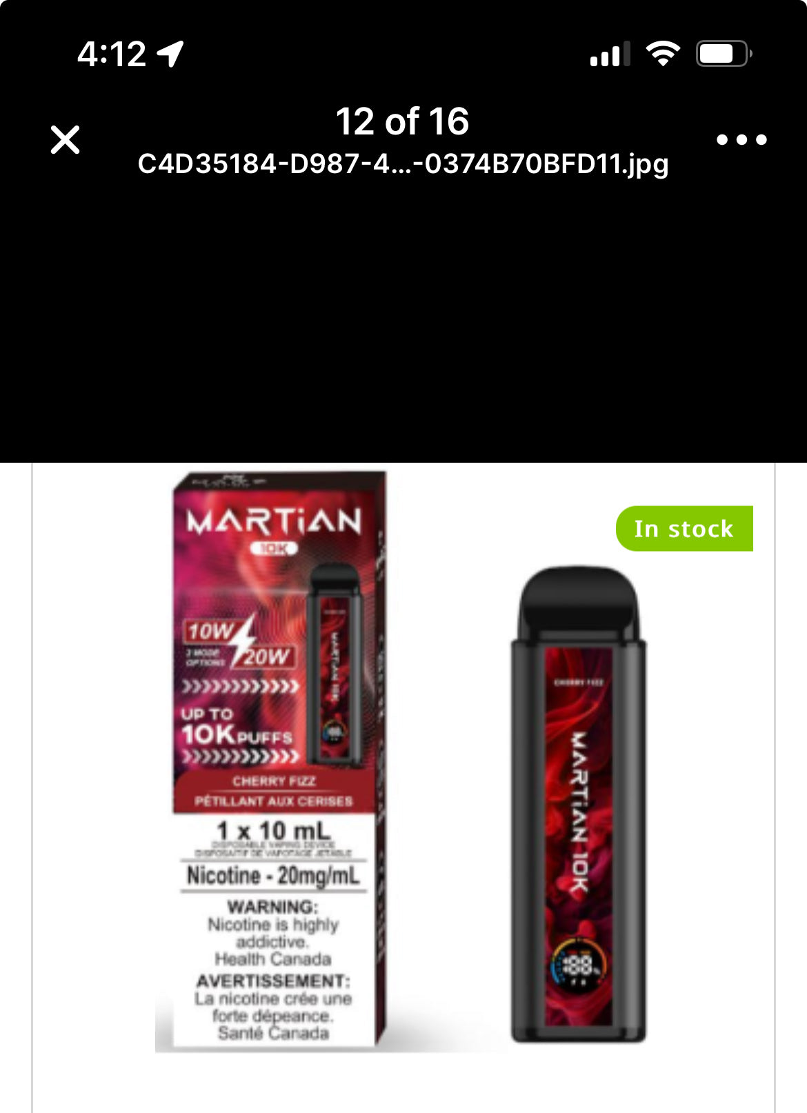 MRTIAN DISPOSABLE VAPE 10000 PUFFS - NEW!!!!