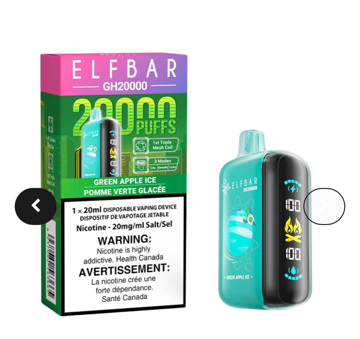 ELF BAR GH 20000 puffs (NEW!!)