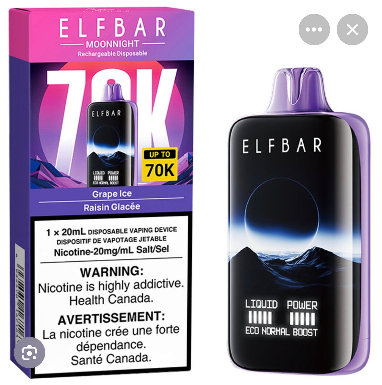 ELFBAR - 70000 puffs (NEW!!)