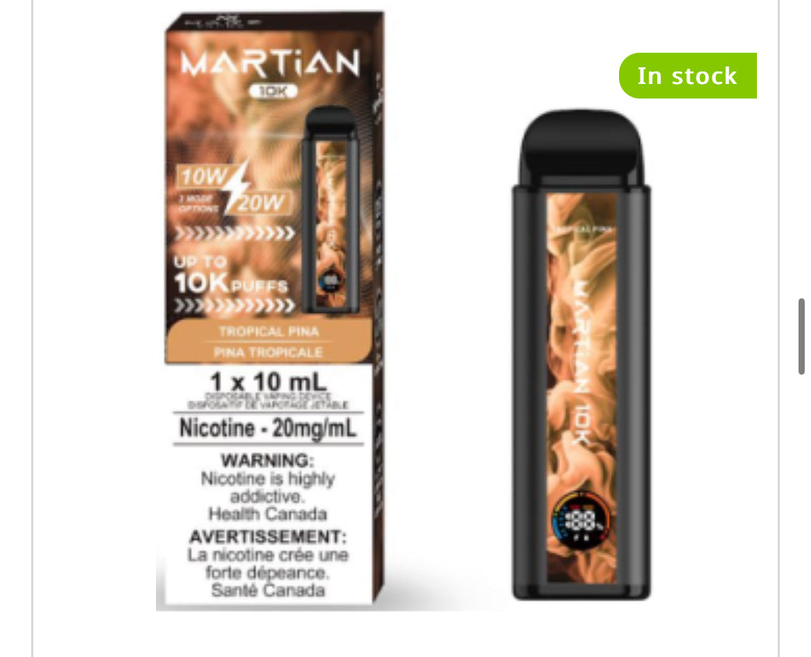 MRTIAN DISPOSABLE VAPE 10000 PUFFS - NEW!!!!