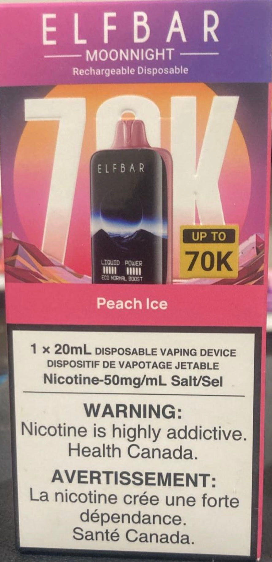 ***ELF BAR GH 70000 puffs*** 50mg/ml