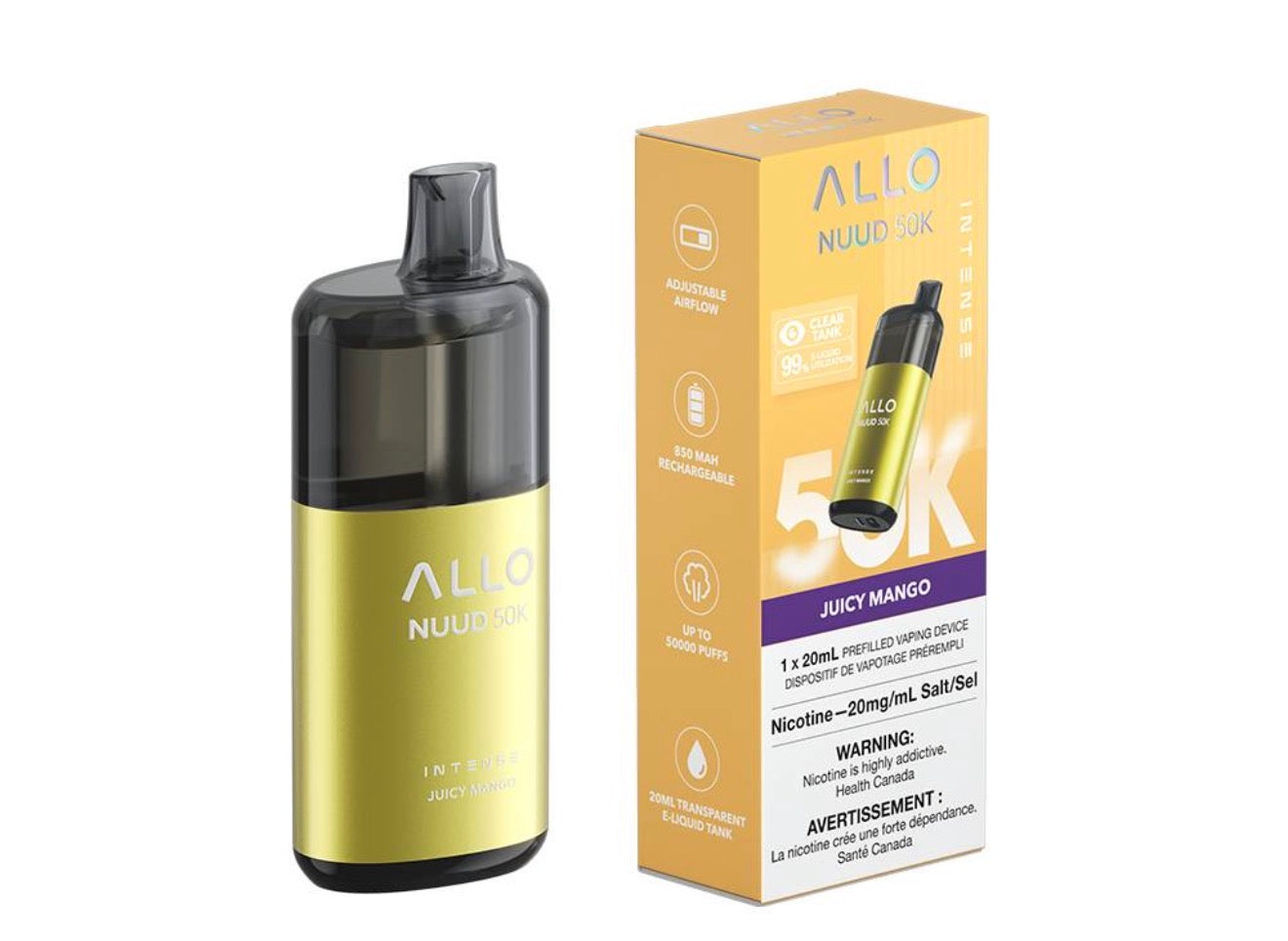 ALLO NUUD 50K - DISPOSABLE VAPE NEW!!!