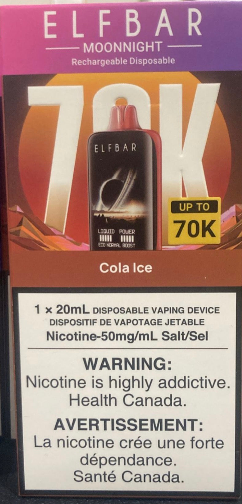 ***ELF BAR GH 70000 puffs*** 50mg/ml