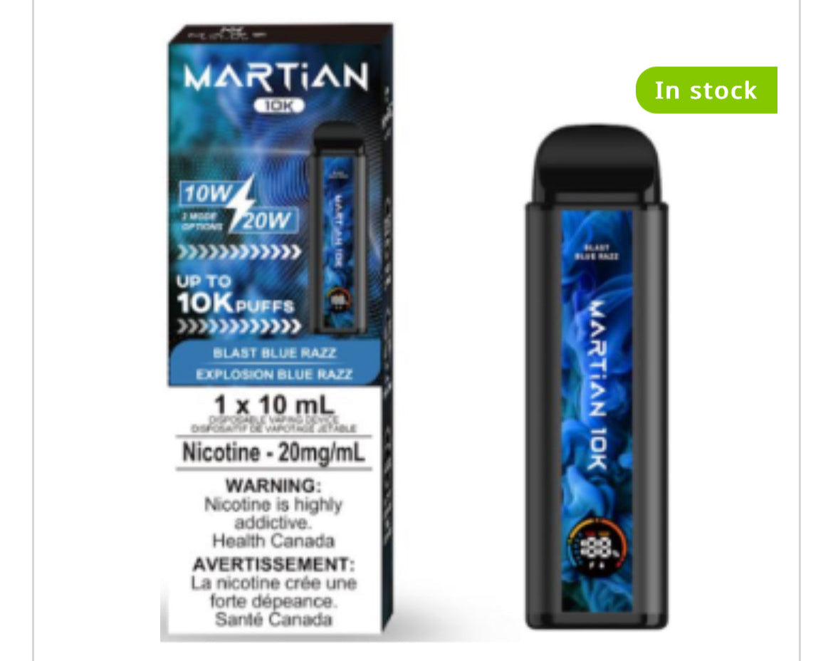 MRTIAN DISPOSABLE VAPE 10000 PUFFS - NEW!!!!