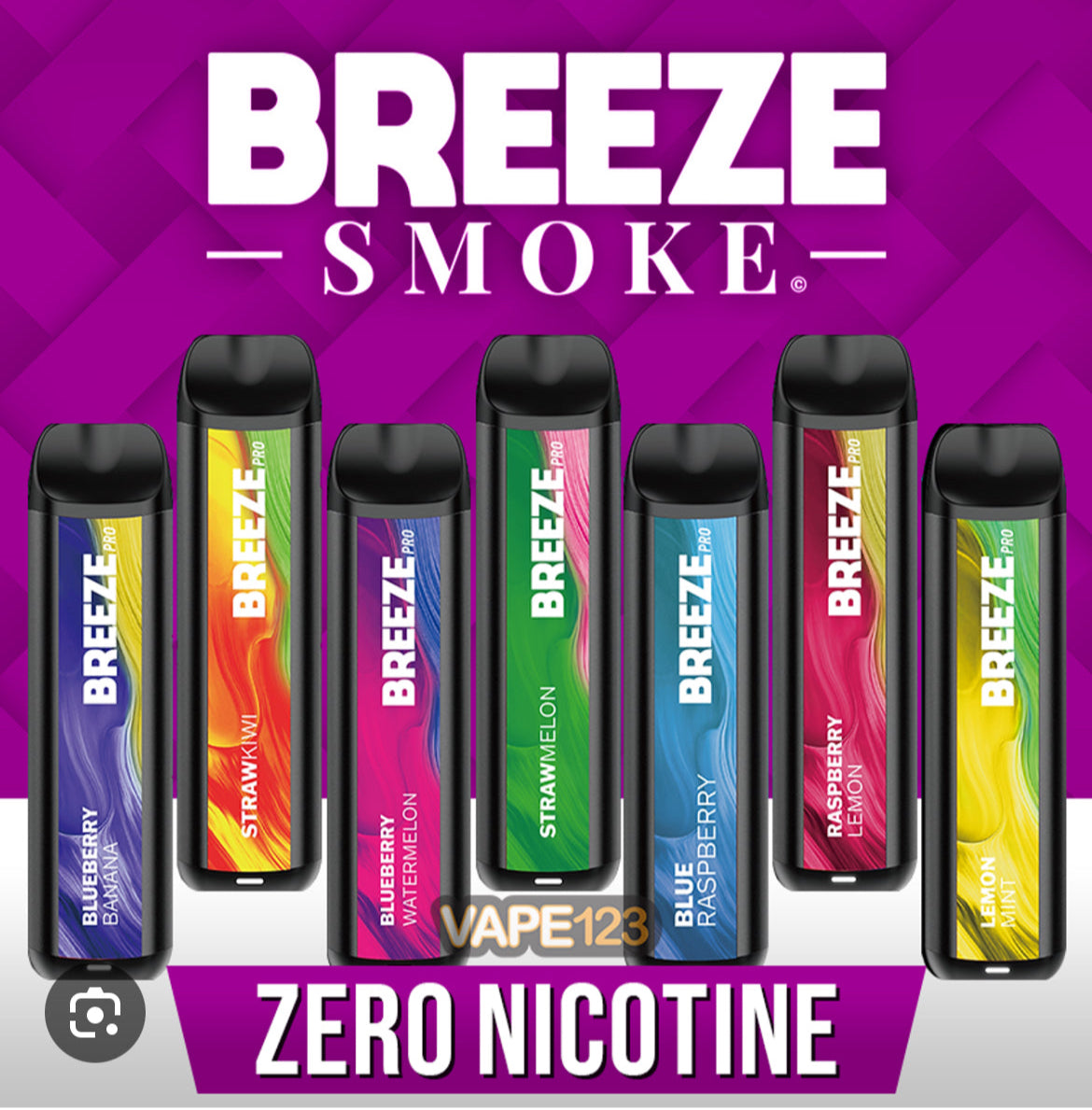 CLEARENCE!!!                Breeze Pro Disposable (ZERO NIC)