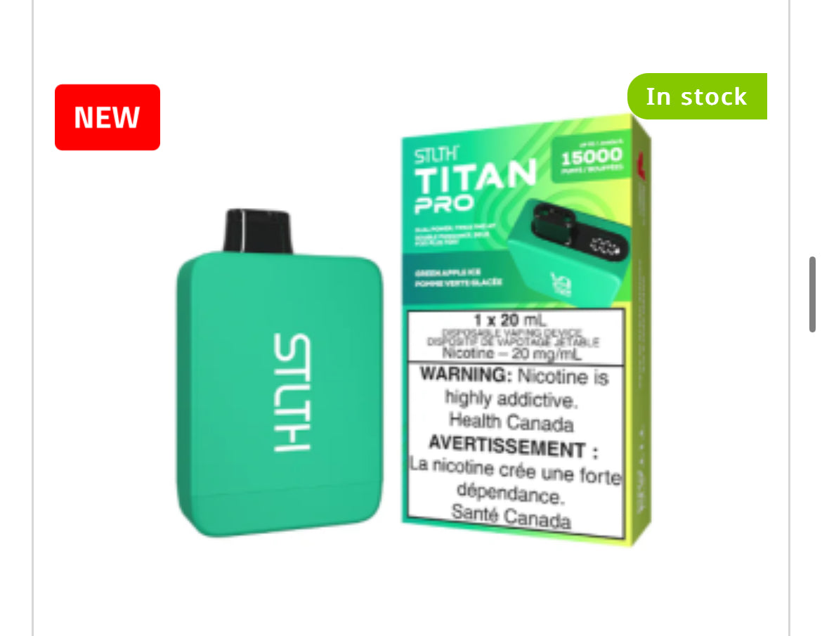 STLTH TITAN PRO -15000 Puffs (disposable vape)