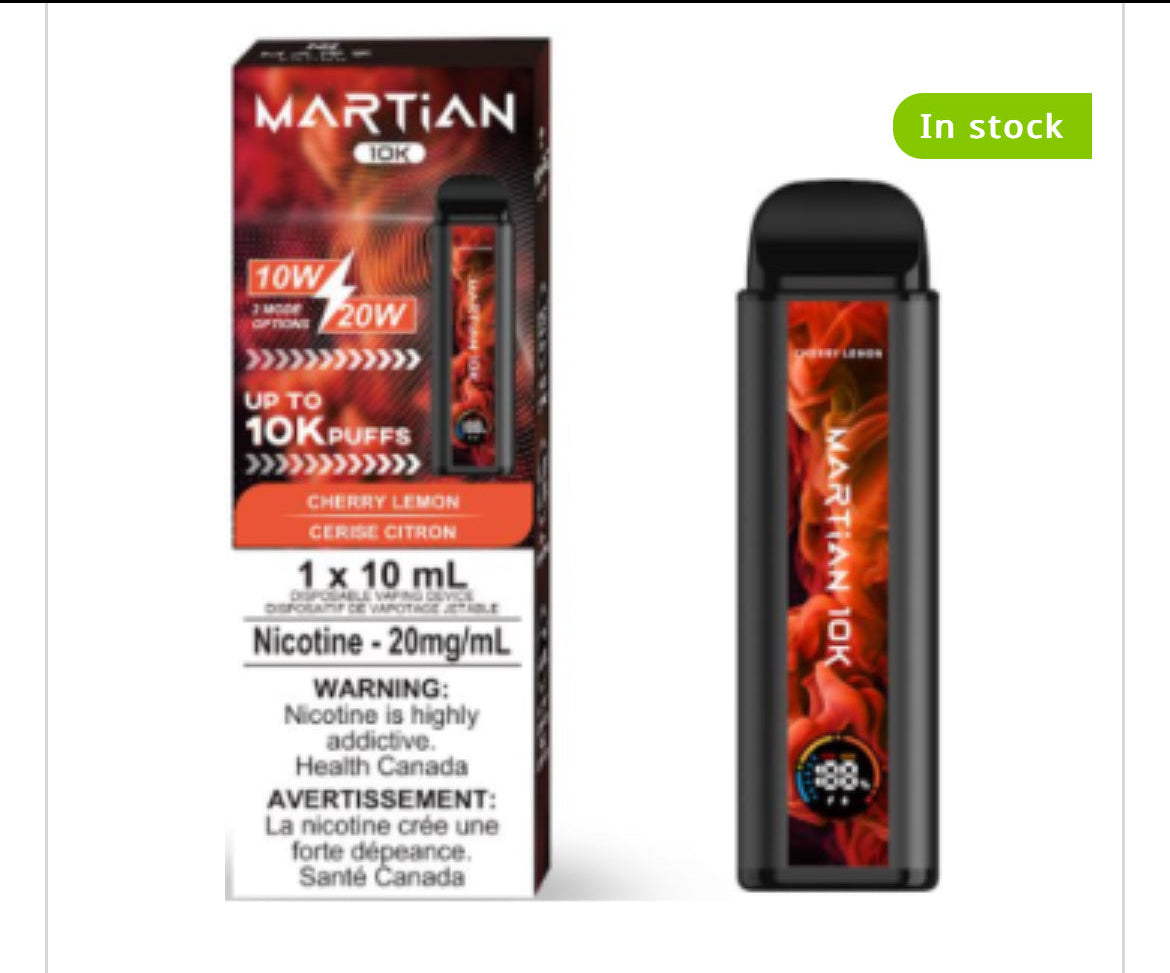 MRTIAN DISPOSABLE VAPE 10000 PUFFS - NEW!!!!