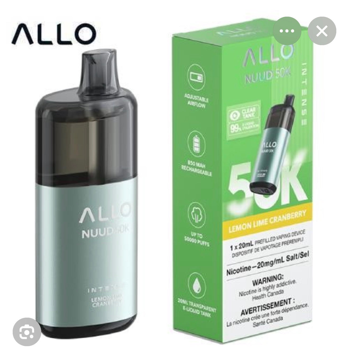 ALLO NUUD 50K - DISPOSABLE VAPE NEW!!!