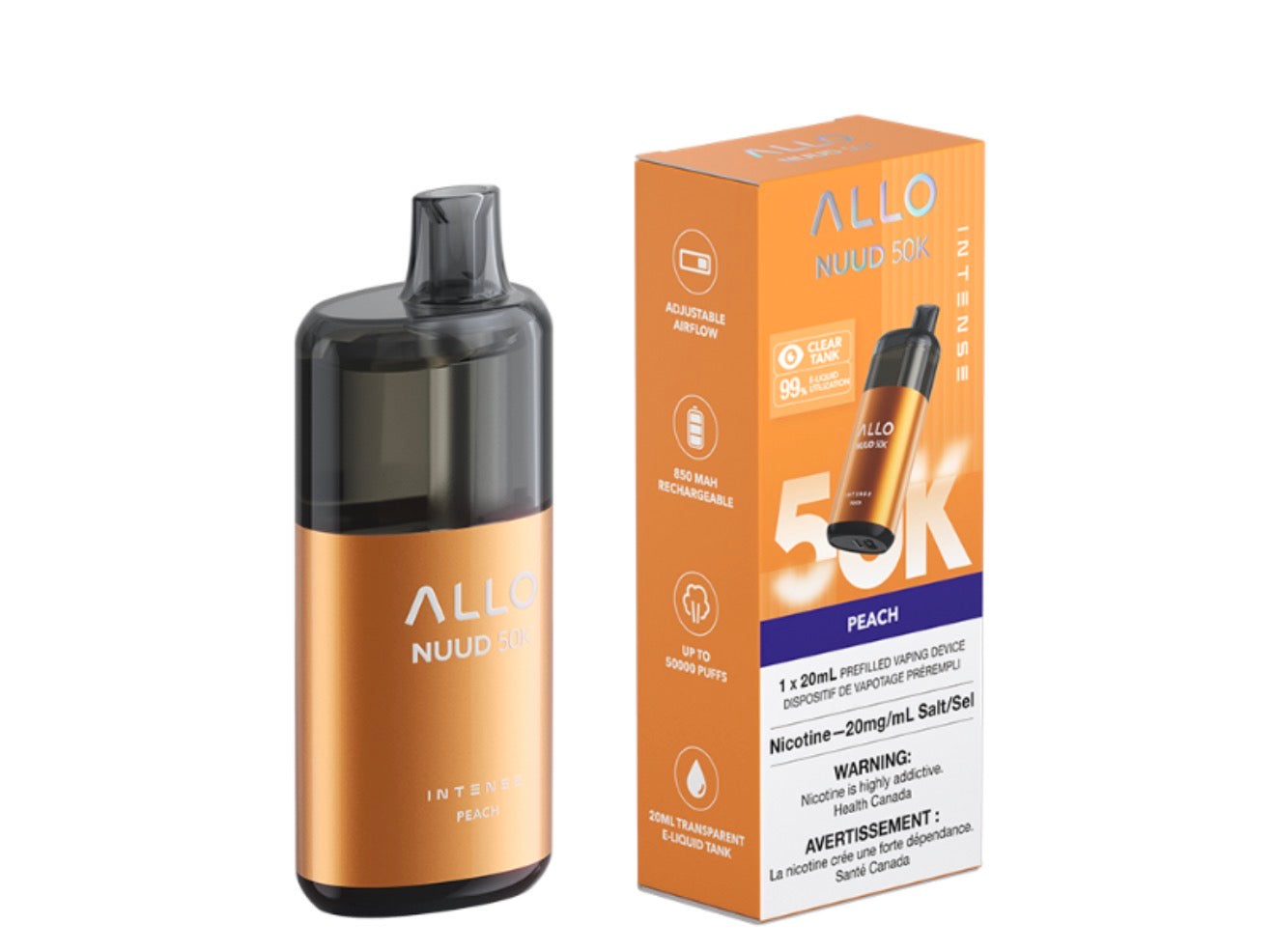 ALLO NUUD 50K - DISPOSABLE VAPE NEW!!!