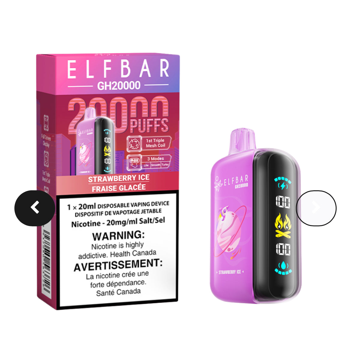 ELF BAR GH 20000 puffs (NEW!!)