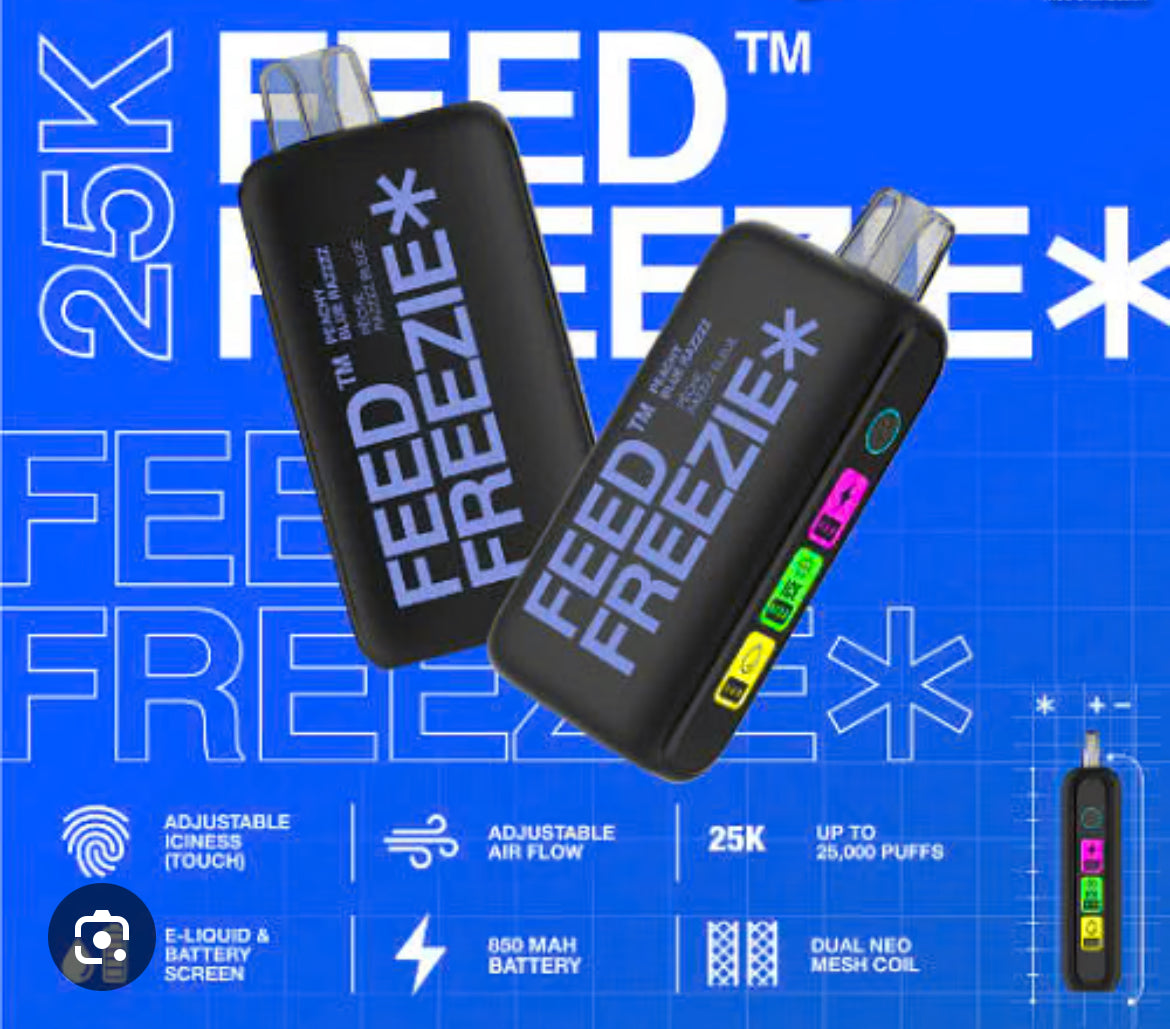 FEED FREEZIE 25000 PUFFS DISPOSABLE VAPE