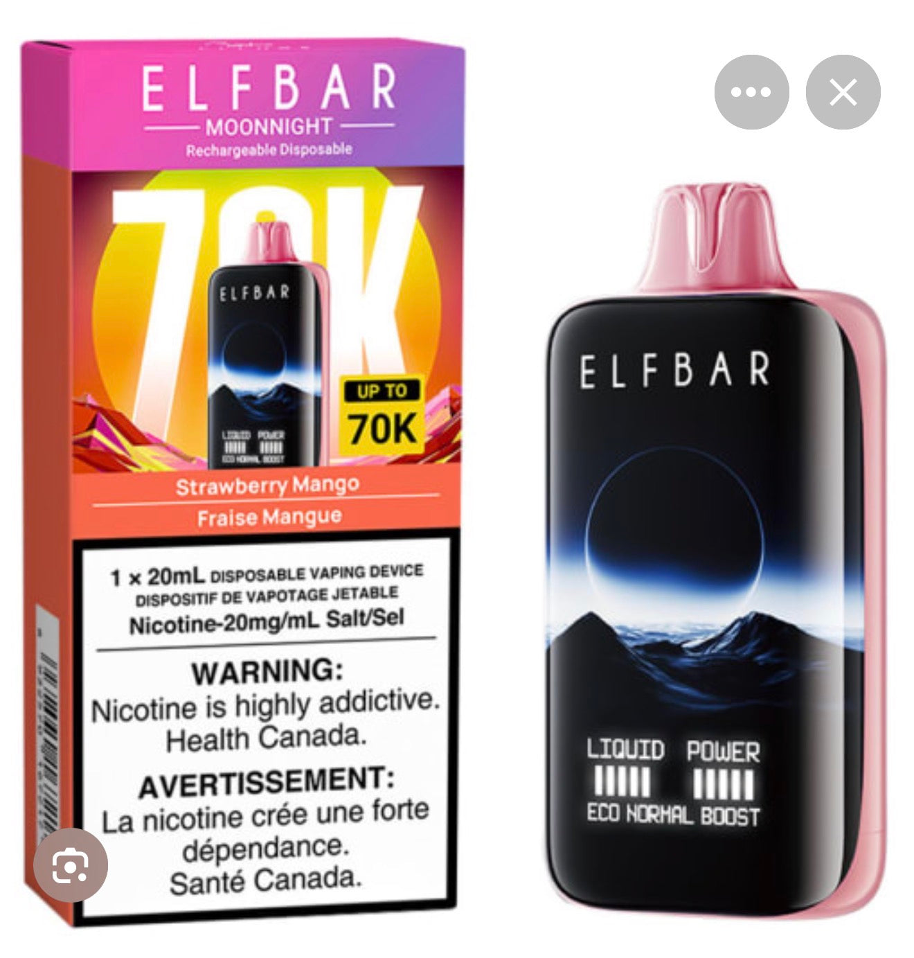 ELFBAR - 70000 puffs (NEW!!)