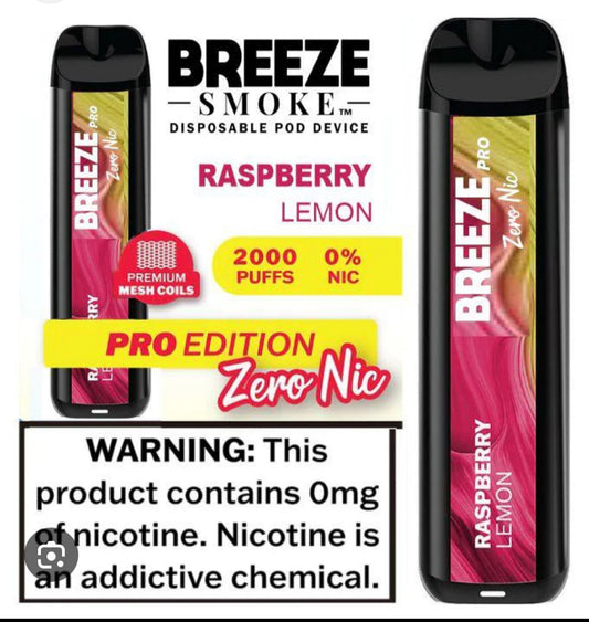 CLEARENCE!!!                Breeze Pro Disposable (ZERO NIC)