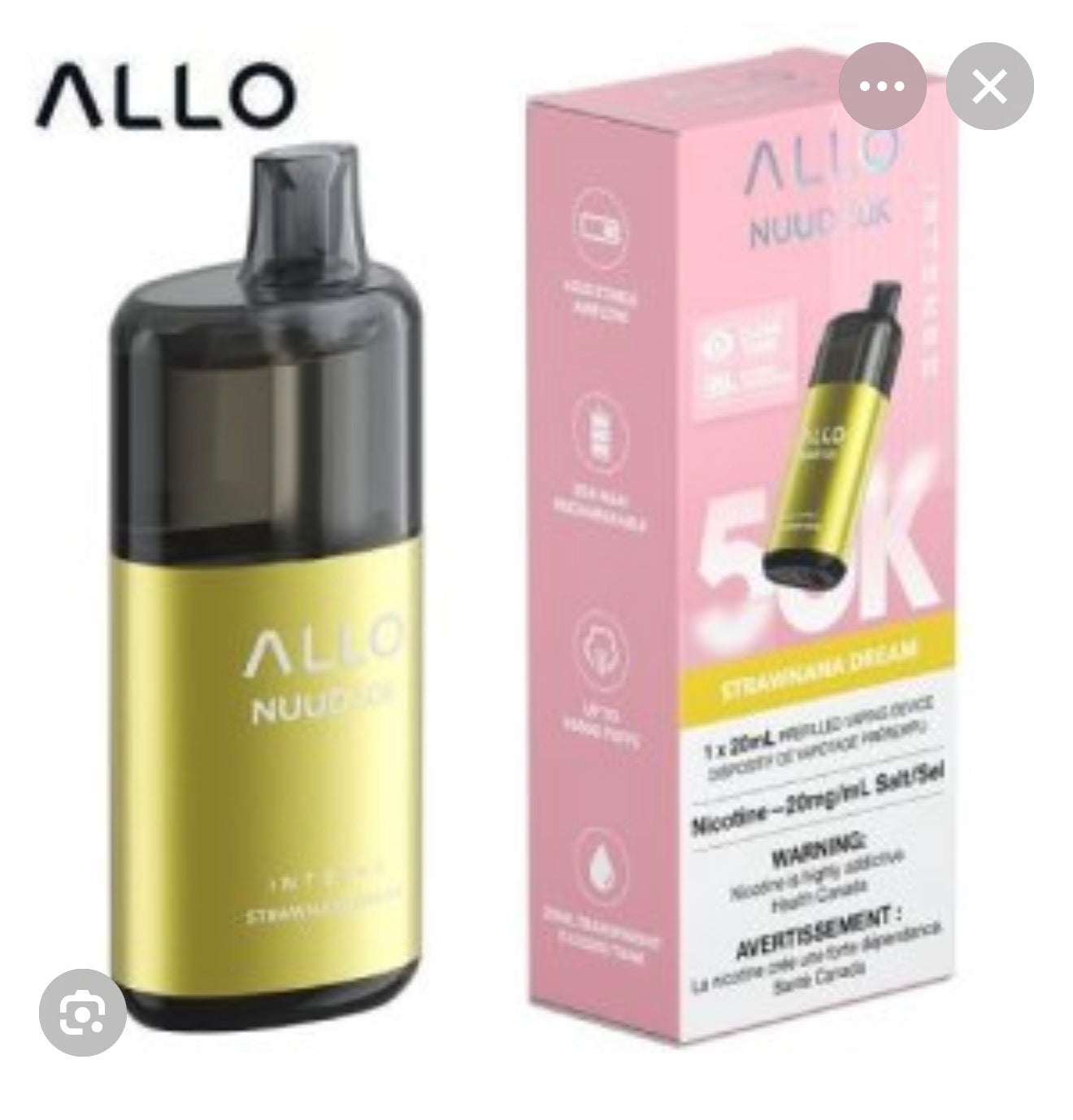 ALLO NUUD 50K - DISPOSABLE VAPE NEW!!!