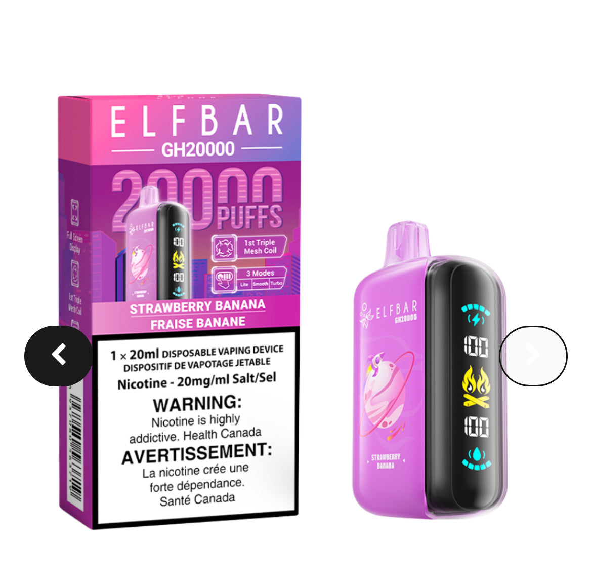 ELF BAR GH 20000 puffs (NEW!!)