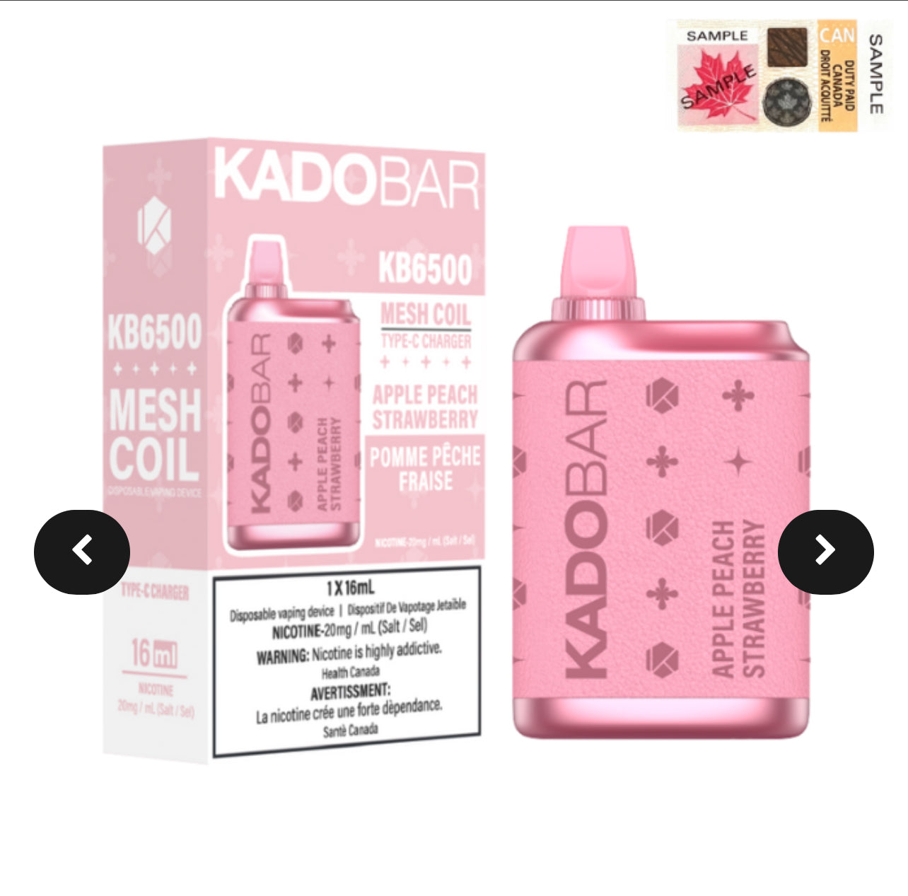 KADO DISPOSALS 6500 Puffs SPECIAL PRICE!!!!!