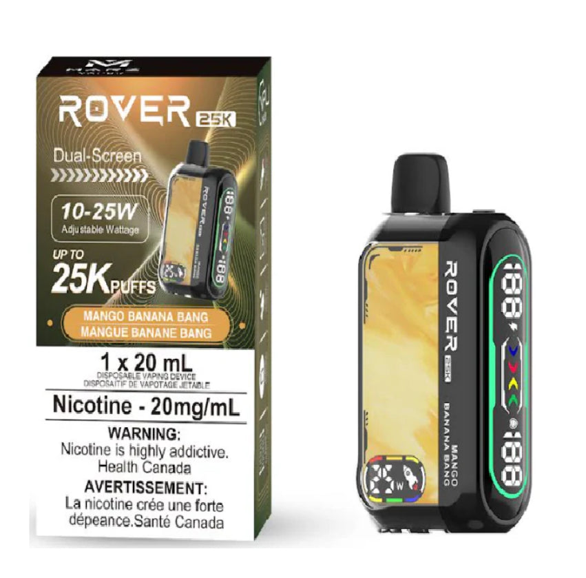 MARZ ROVER 25K PUFF REGULAR AND S50 SYNTHETIC DISPOSABLE VAPE 20ML