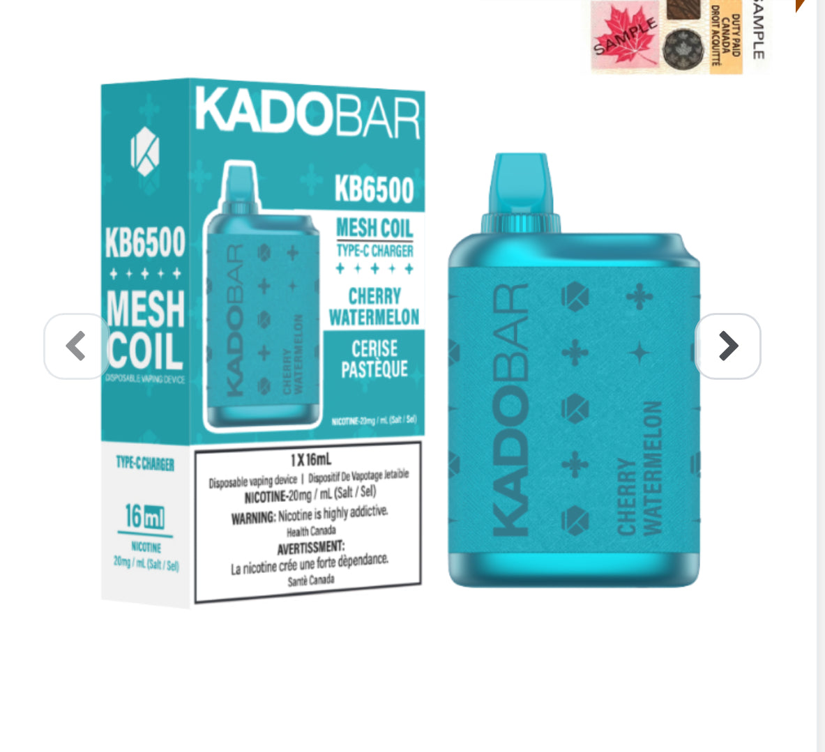 KADO DISPOSALS 6500 Puffs SPECIAL PRICE!!!!!