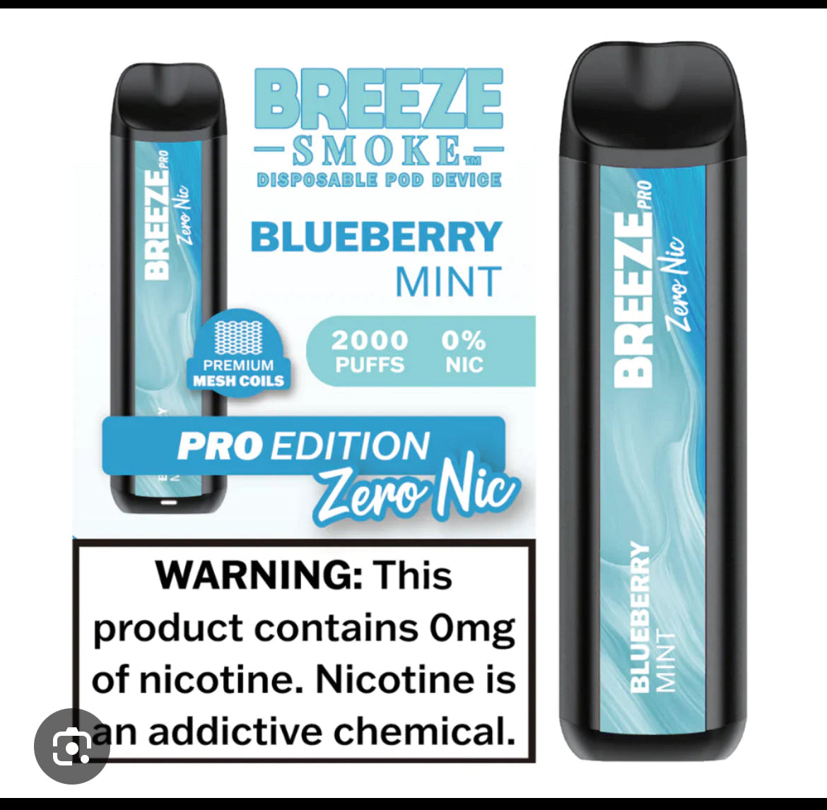 CLEARENCE!!!                Breeze Pro Disposable (ZERO NIC)