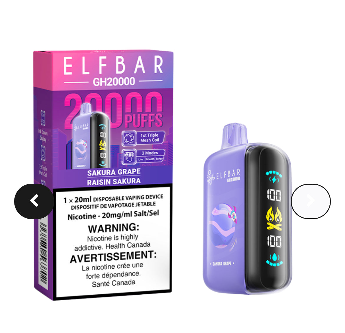 ELF BAR GH 20000 puffs (NEW!!)