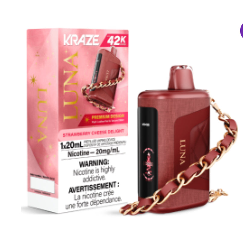 KRAZE 42000 Puffs LUNA - DISPOSABLE VAPE