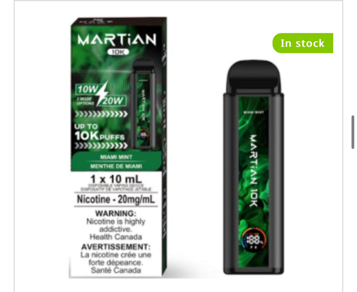 MRTIAN DISPOSABLE VAPE 10000 PUFFS - NEW!!!!