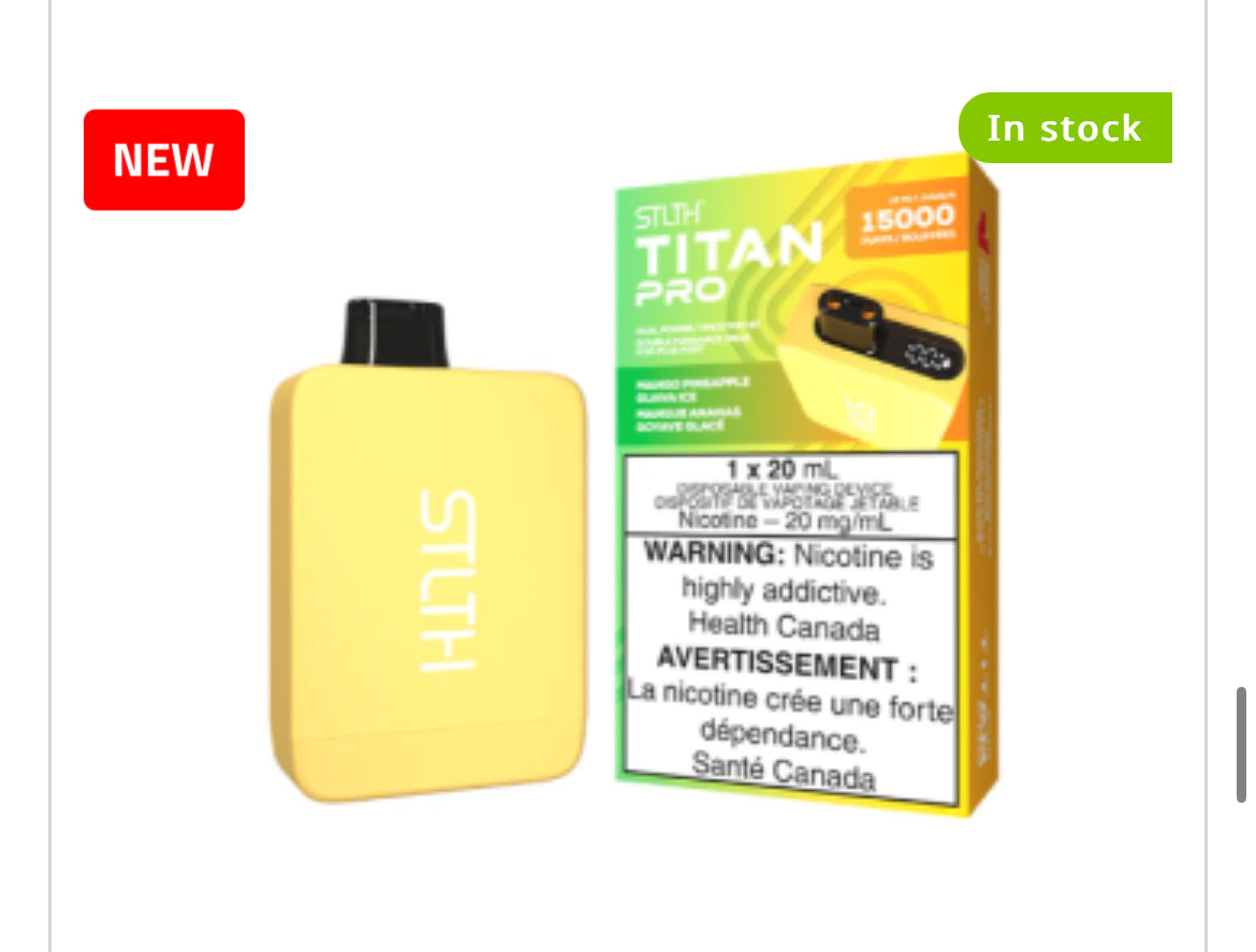 STLTH TITAN PRO -15000 Puffs (disposable vape)