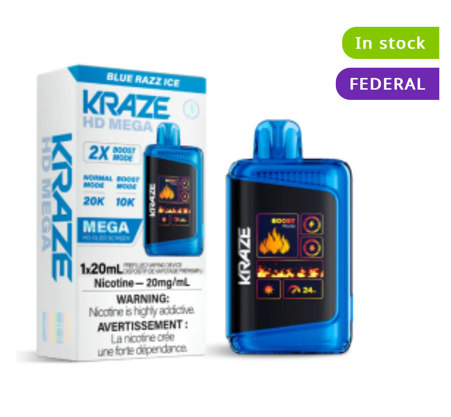 KRAZE HE MEGA - 2X BOOST MODE UP TO 20K PUFFS